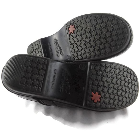 DANSKO XP Professional Black Patent Clogs SIZE 38 - Picture 8 of 8